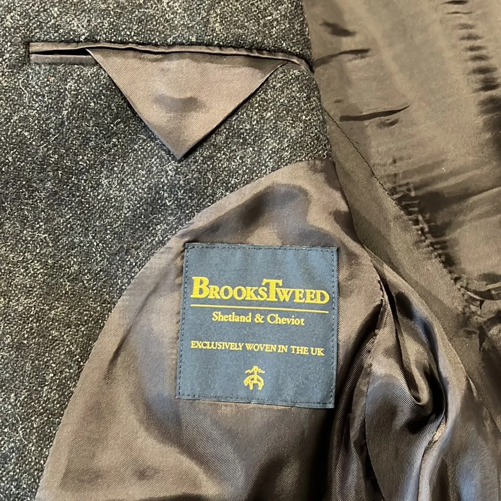 Brooks Brothers wool jacket navy size 42R - Picture 2 of 9